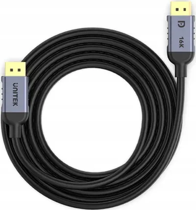 Kabllo DisplayPort UNITEK C1626GY01-2M, 2 m, Gri - 1