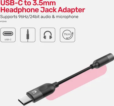 Përshtatës Unitek USB-C to 3.5mm jack (F) M1204A - 2