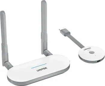 Nadajnik dhe marrës HDMI pa tela Unitek, zgjatje deri në 50m, bardhë