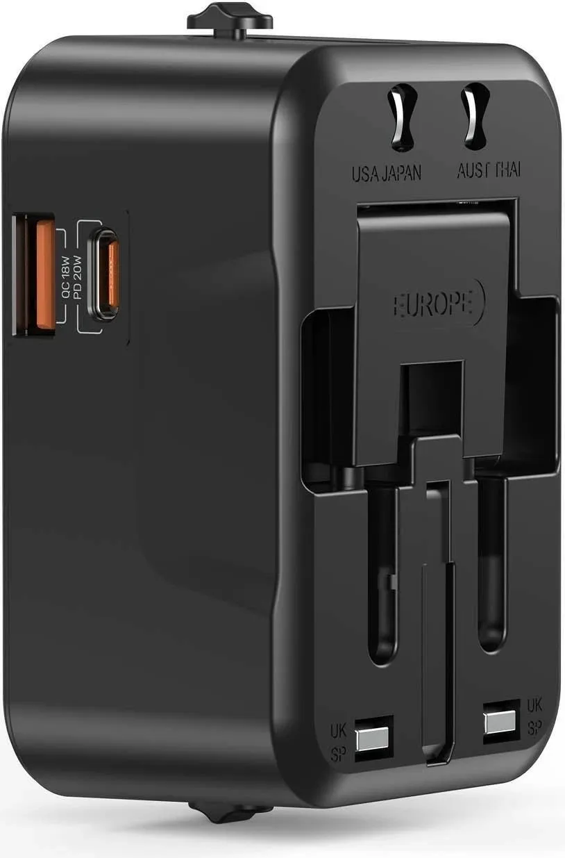 Karikues udhëtimi Unitek, PD 20 W, i zi - 1