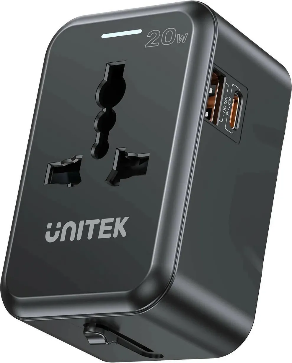 Karikues udhëtimi Unitek, PD 20 W, i zi - 2