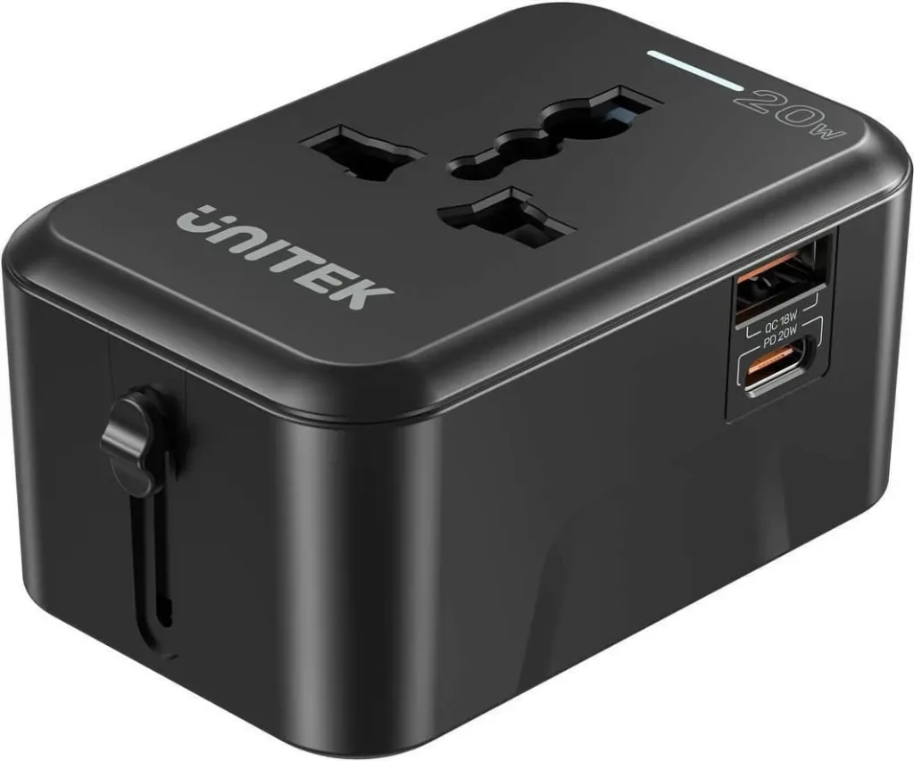Karikues udhëtimi Unitek, PD 20 W, i zi - 5