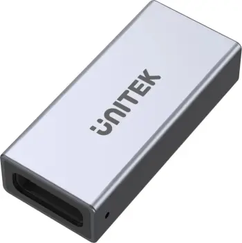 Adapter USB Unitek A1036GY, USB C në USB C, 8K, 240W, argjendtë