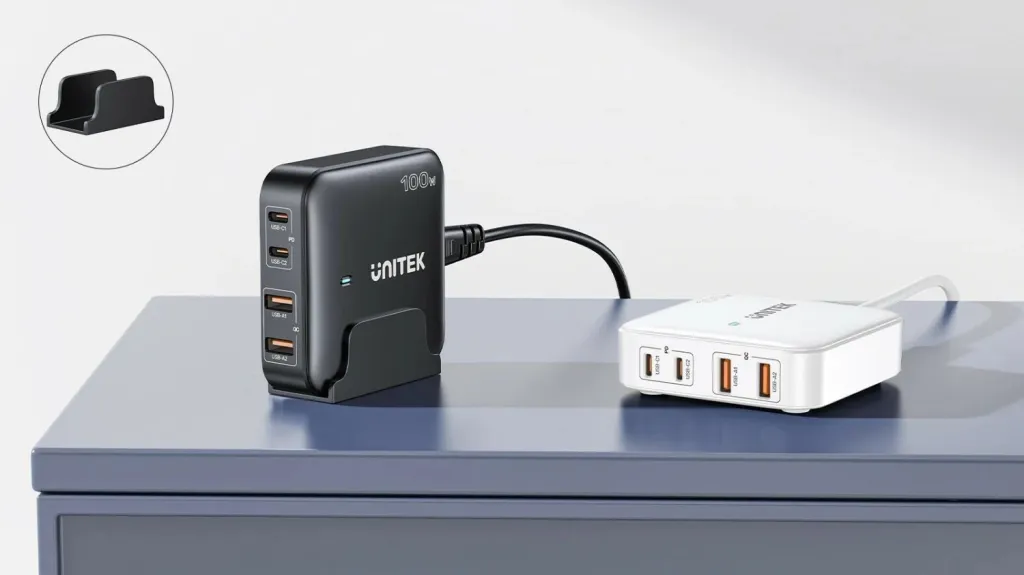 Karikues Unitek GaN 100W 2xUSB-A 2xUSB-C, i zi - 20