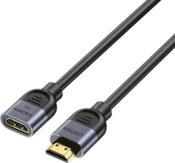 Kabllo zgjatëse HDMI Unitek, 2.1, 8K, 2m, argjendtë-zi