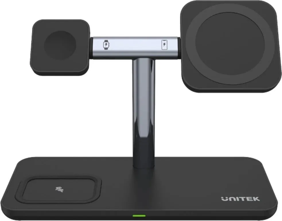 Mbështjellës magnetik 3në1 për iPhone Unitek, i zi - 2