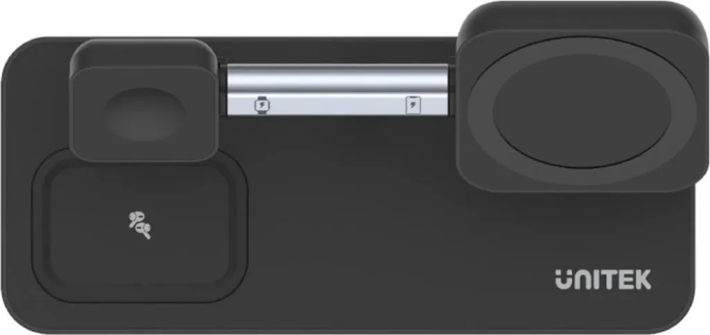 Mbështjellës magnetik 3në1 për iPhone Unitek, i zi - 15