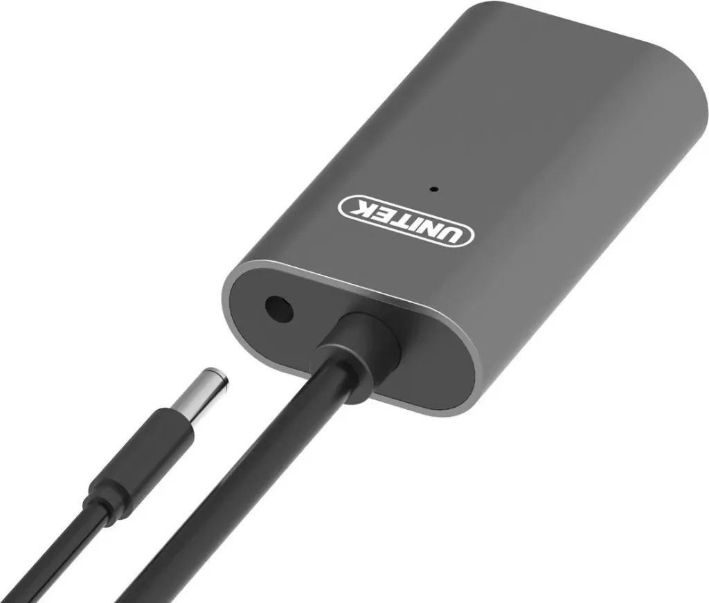 Kabllo aktive Unitek USB-C, e zezë-argjendtë - 2