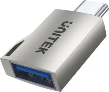 Adapter USB Unitek A1025GNI, USB C në USB A, OTG, argjendtë