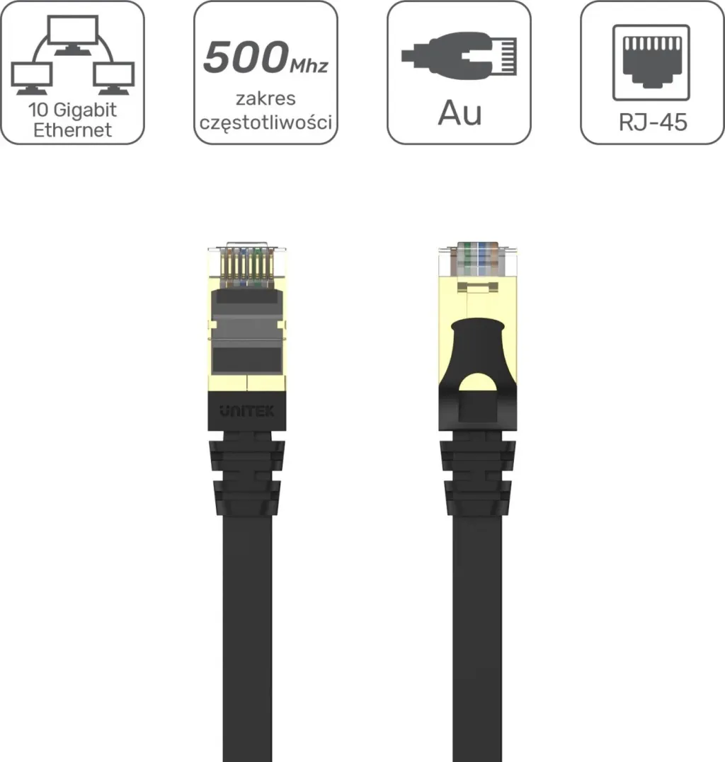 Kabllo UTP 1.0m e sheshtë Unitek - 2