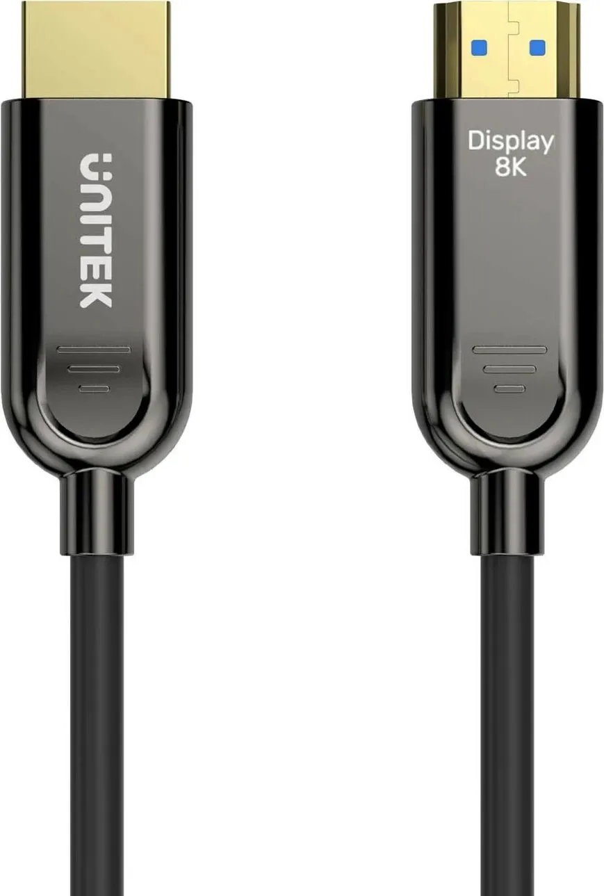 Kabllo optik HDMI Unitek AOC 2.1, 8K 120Hz, 60m, e zezë - 3