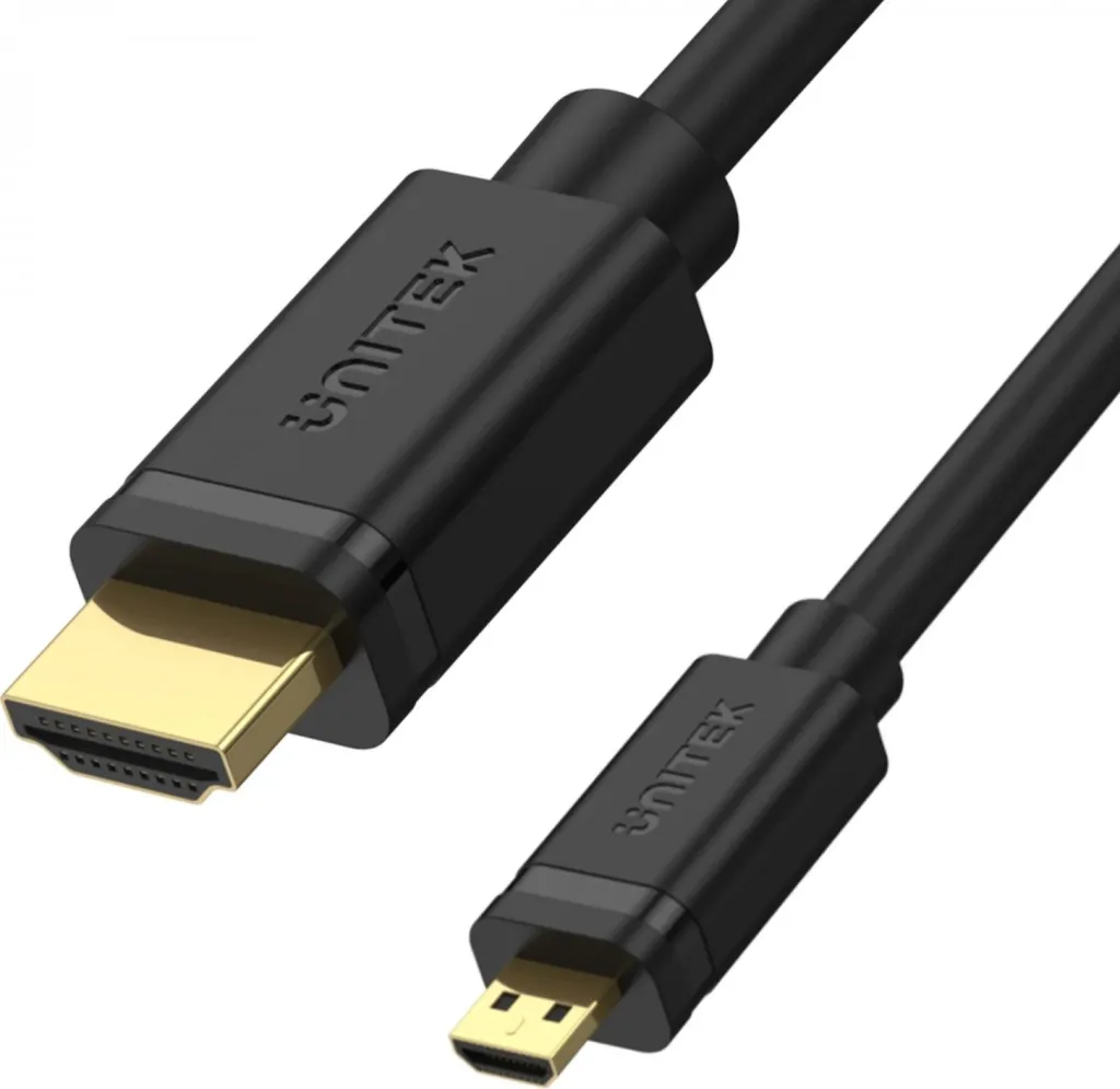 Kabllo HDMI Micro Unitek Y-C182, 2m, 4K, e zezë - 2