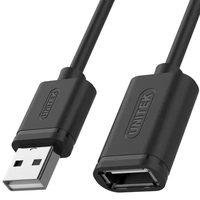 Kabëll zgjatues USB Unitek, USB 2.0 AM-AF, 2m - 2