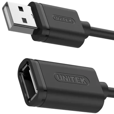 Kabëll zgjatues USB Unitek, USB 2.0 AM-AF, 2m - 3