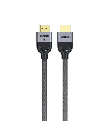 Kabllo HDMI Unitek LUX OPLOT 2.1, 8K, 8m, e zezë