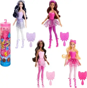 Kukull Barbie Color Reveal, me aksesorë, efekti ndryshim ngjyre