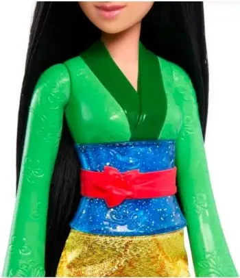 Kukull Mattel Disney Princess Mulan HLW14, me aksesorë, shumëngjyrëshe