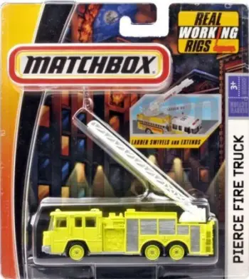 Lodër kamion zjarrfikës Mattel Task Vehicles, i verdhë