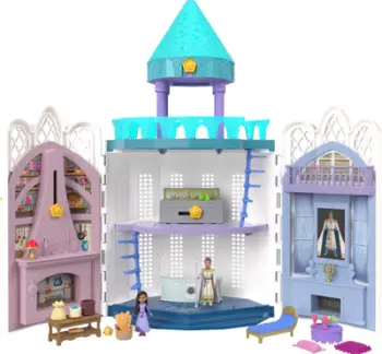 Kështjellë lodër Mattel Castle in Rosas Wish, 37cm, me 20 aksesorë, shumëngjyrëshe