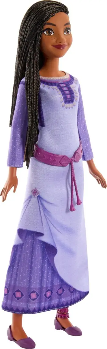 Kukull Mattel Disney Wish Asha of Rosas, Basic Doll, shumëngjyrëshe