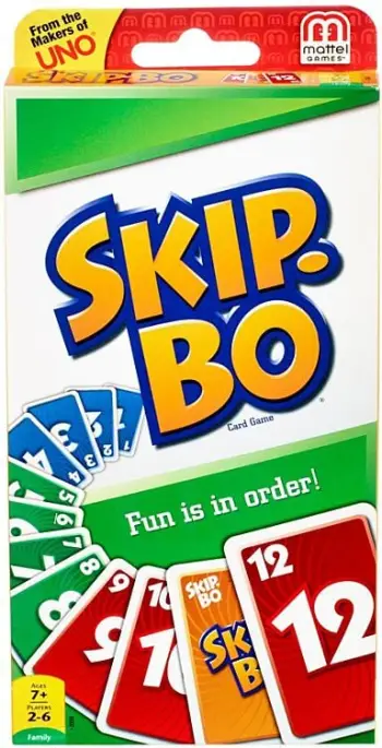 Loja me letra Mattel Skip Bo, strategjike, version gjerman