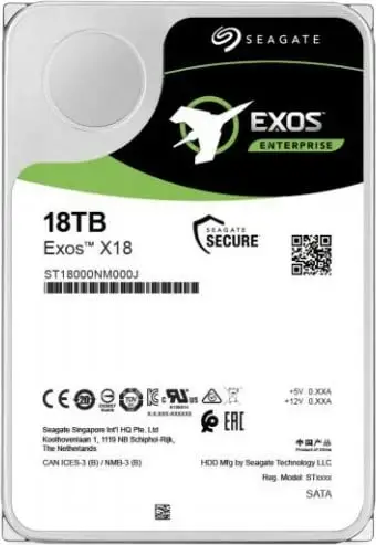 Hard disk Seagate Exos X18, 18TB, 3.5", 7200RPM, 256MB Cache, i zi