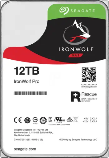 Hard Disk Seagate IronWolf Pro 12 TB, 3.5", 7200 rpm, 256 MB Cache, i zi