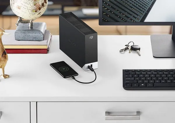 Disk i jashtëm HDD Seagate One Touch Hub 8TB, i zi/hirtë - 3