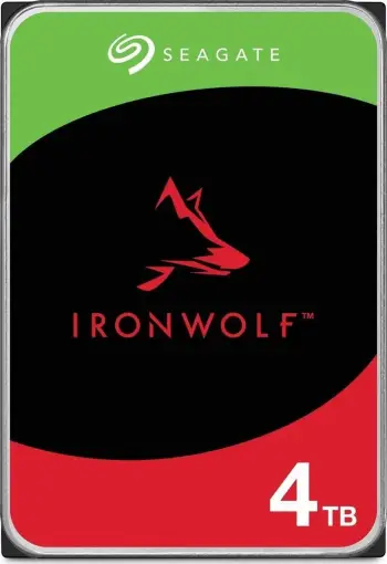 HDD e Brendshme Bundle SEAGATE NAS HDD 4TB IronWolf 5400rpm 6Gb/s SATA 256MB cache 3.5inch 24×7 CMR for NAS and RAID rackmount systems BLK