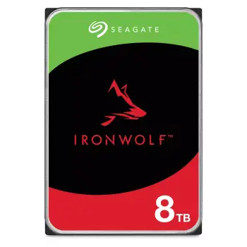 HDD e Brendshme Bundle SEAGATE NAS HDD 8TB IronWolf 7200rpm 6Gb/s SATA 256MB cache 89cm 3.5inch 24×7 CMR for NAS and RAID Rackmount systems BLK