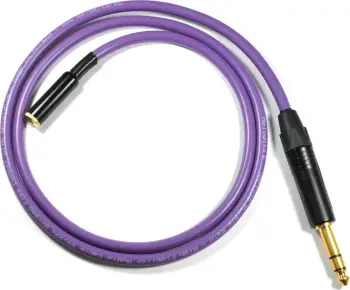 Kabllo Melodika Jack 3.5mm - Jack 6.3mm, 4m, vjollcë