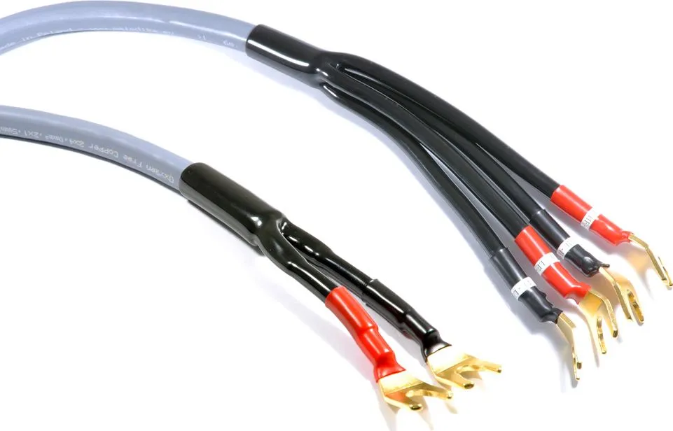 Kabllo për altoparlant Melodika MDBW41515Gs, 1.5m, e hirtë - 1
