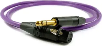 Kabllo Melodika Jack 6.3mm - XLR, 17m, vjollcë