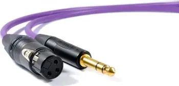 Kabllo audio Melodika Jack 6.3 mm - XLR, 1.5m, vjollcë