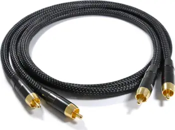Kabllo Melodika RCA (Cinch) x2 - RCA (Cinch) x2, 4m, e zezë