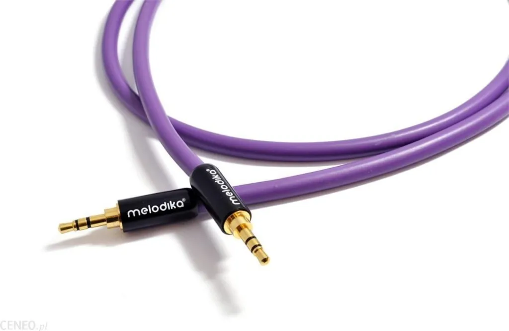 Kabllo audio Melodika 2x Jack 3.5mm, 20m, vjollcë - 1