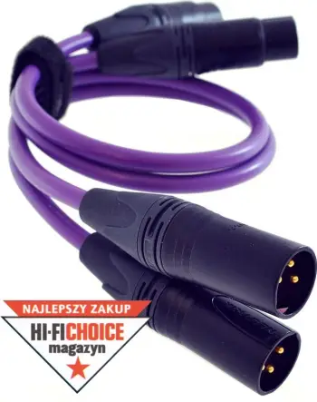 Kabllo Melodika XLR x2 - XLR x2 0.5m, e vjollcë