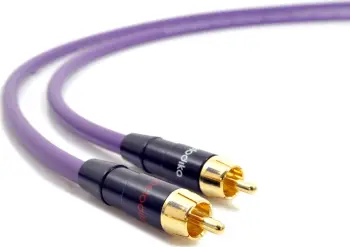 Kabllo për altoparlant Melodika MD2R30, RCA (Cinch) x2 në RCA (Cinch) x2, 3m, vjollcë