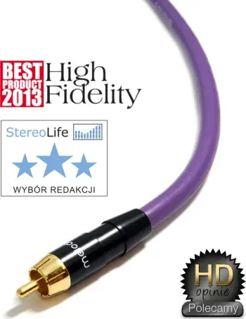Kabllo zëri Melodika Interconnect, 1x RCA në 1x RCA, 3m, vjollcë