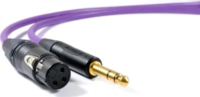 Kabllo Melodika, Jack 6.3mm stereo - XLR 3-pin, 2 m, vjollcë - 1
