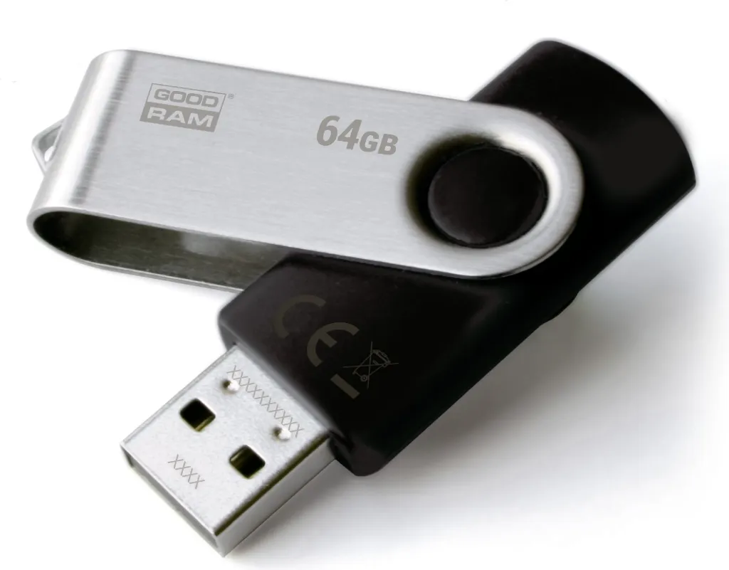 USB Pendrive GoodRam UTS2.0, 64 GB, USB 2.0, e zezë - 1