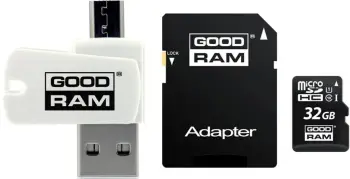 Kartë memorie Goodram All-in-One MicroSD, 32GB, cl. 10 UHS-I, e zezë