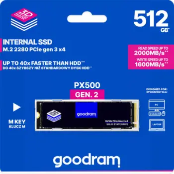 Disk SSD GoodRam PX500 Gen.2, 512GB, M.2