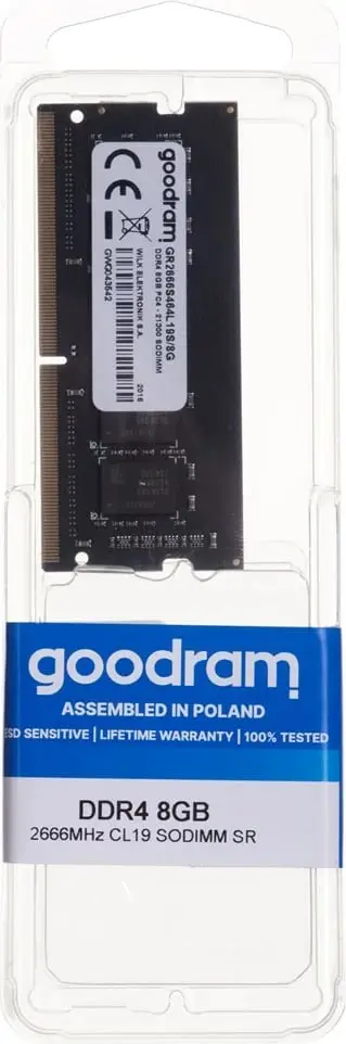 Memorie SO-DIMM Goodram, 8GB, DDR4, 2666 MHz, CL19