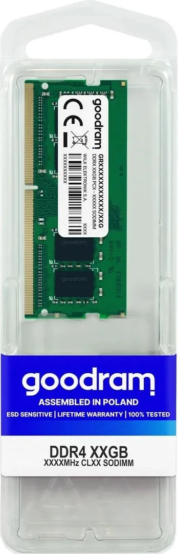 Memorie Goodram SODIMM DDR4, 16GB, 2400MHz, CL17 - 2