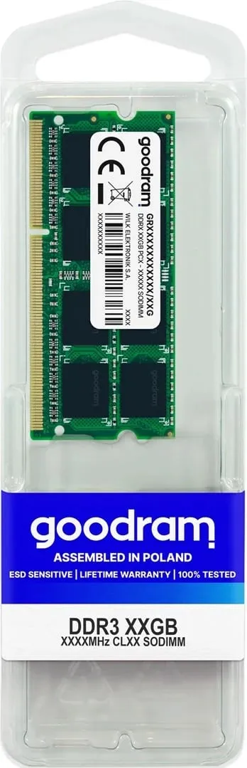 Memorie Goodram SODIMM DDR3L, 8GB, 1600MHz, CL11 - 2