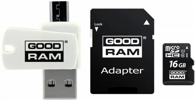 Kartë memorie Goodram M1A4-0160R12, 16GB, MicroSDHC, Class 10, e zezë - 2