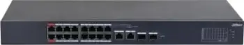Switch i menaxhueshëm DAHUA CS4218-16ET-135, 16 porta Gigabit Ethernet, PoE, Metal, i zi