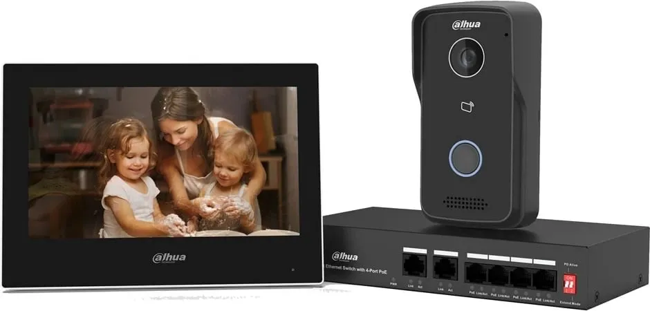 Set video-interfoni DAHUA KTP03, 7" TFT, me prekje, i zi - 1