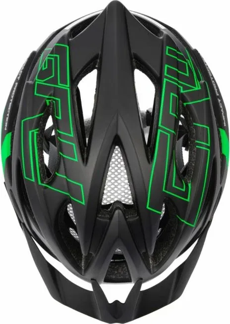 Helmetë biçiklete Meteor unisex, e zezë-gjelbër - 4
